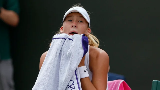 Andreeva said she tried to control her emotions during the match (Photo: Reuters)